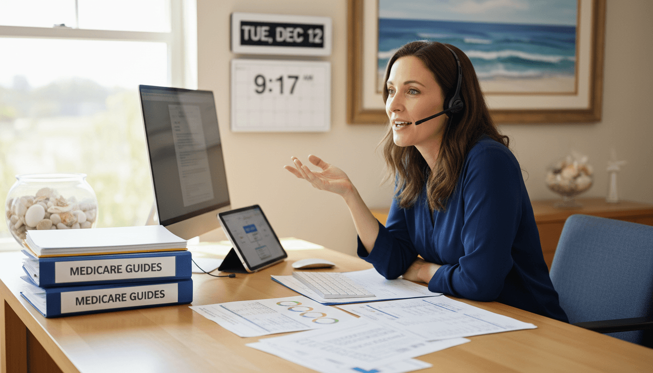 Medicare consultant providing responsive guidance to customer