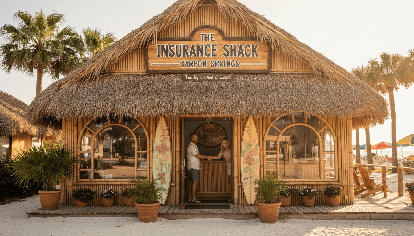 Insurance Shack family-owned office in Tarpon Springs, Florida